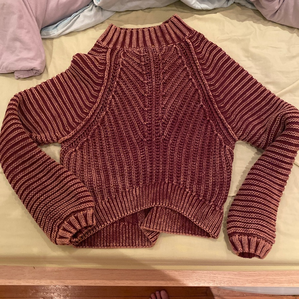Ribbed turtleneck sweater